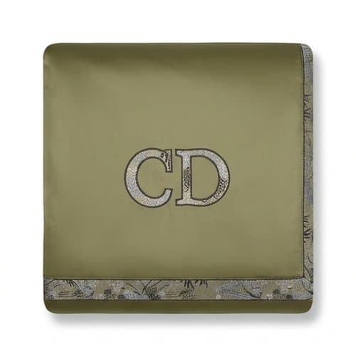 디올 CD 로고 자수 블랭킷